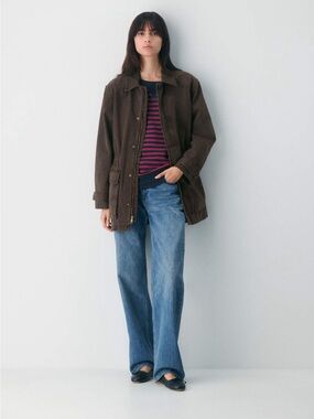 TNA Chocolate Brown Field Jacket